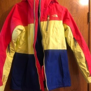 North face hooded ski jacket